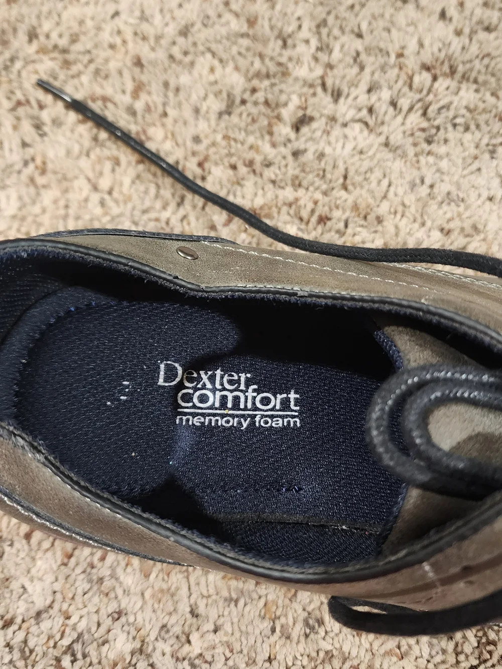 Dexter Comfort Men's Memory Foam Dark Gray Formal Dress Size 13